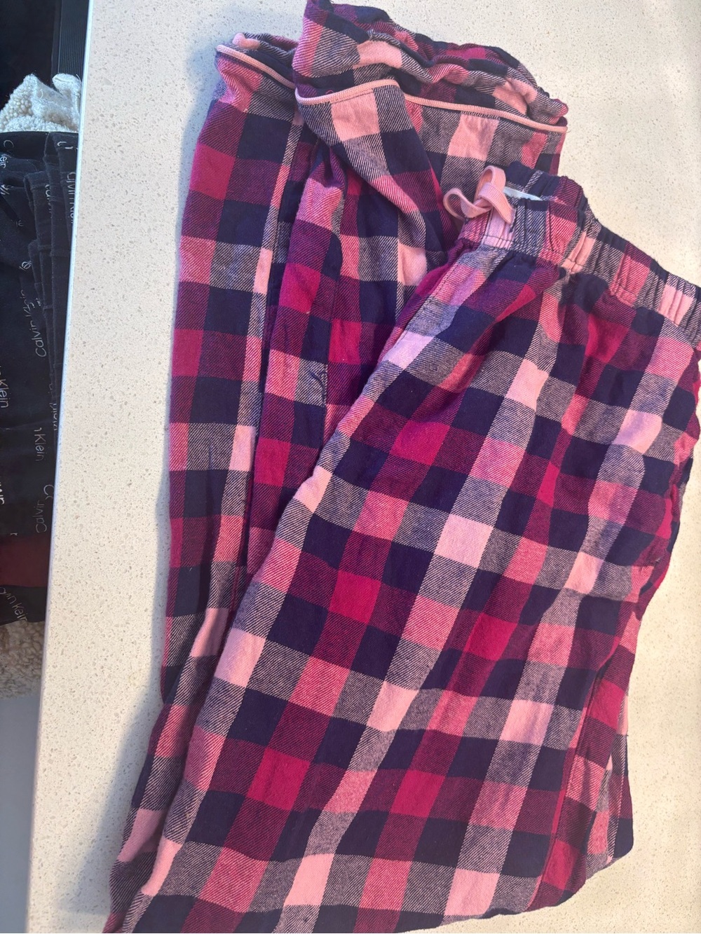 Bedhead Pink and Blue Plaid Pajama Pants - Medium